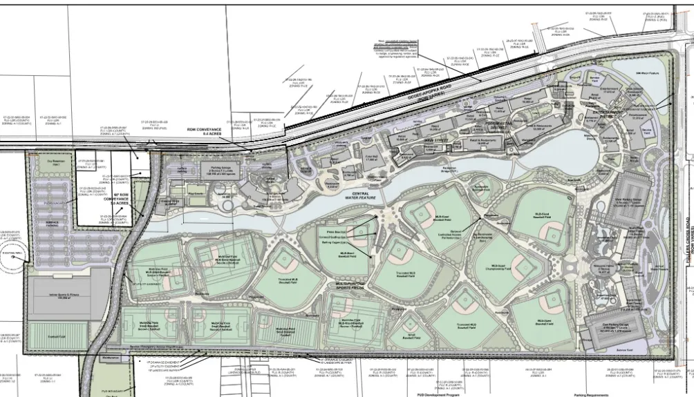 ocoee regional sports complex site plan